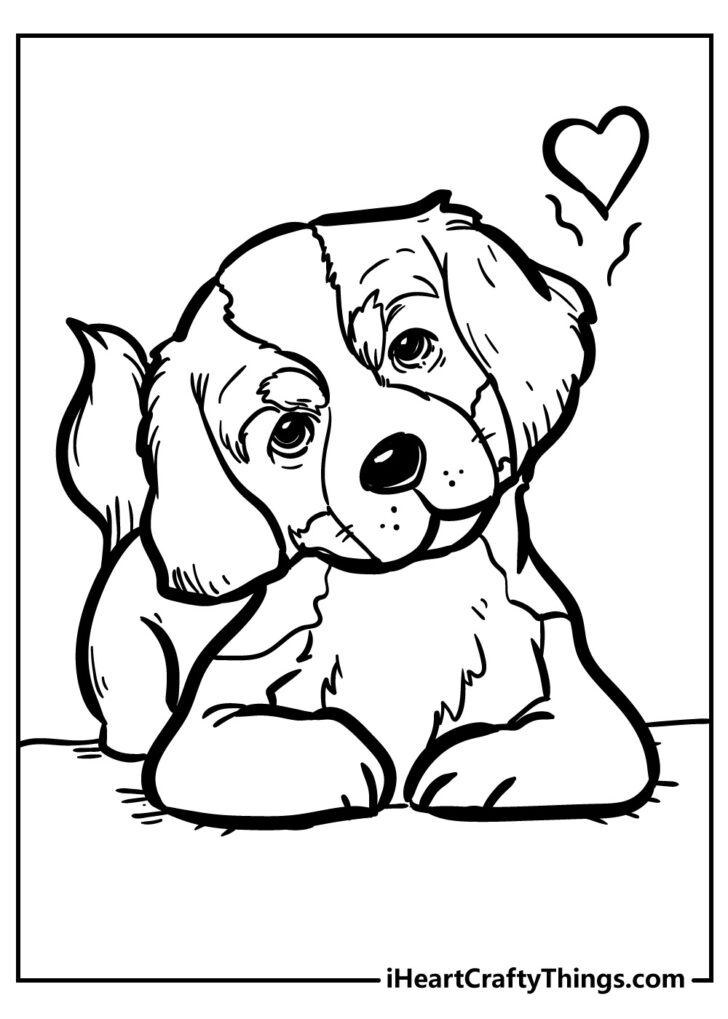 Printable Coloring Pictures of Dogs