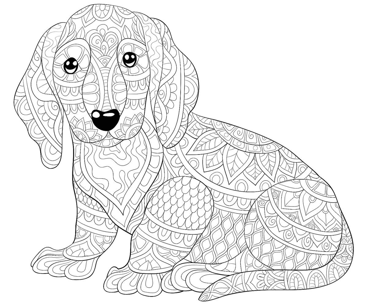 Dog Coloring Pages: Free Printable Coloring Pages Of Dogs For Dog with Printable Coloring Pictures of Dogs