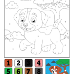 Dog Colornumber Printable   Crafty Morning For Printable Dogscolor