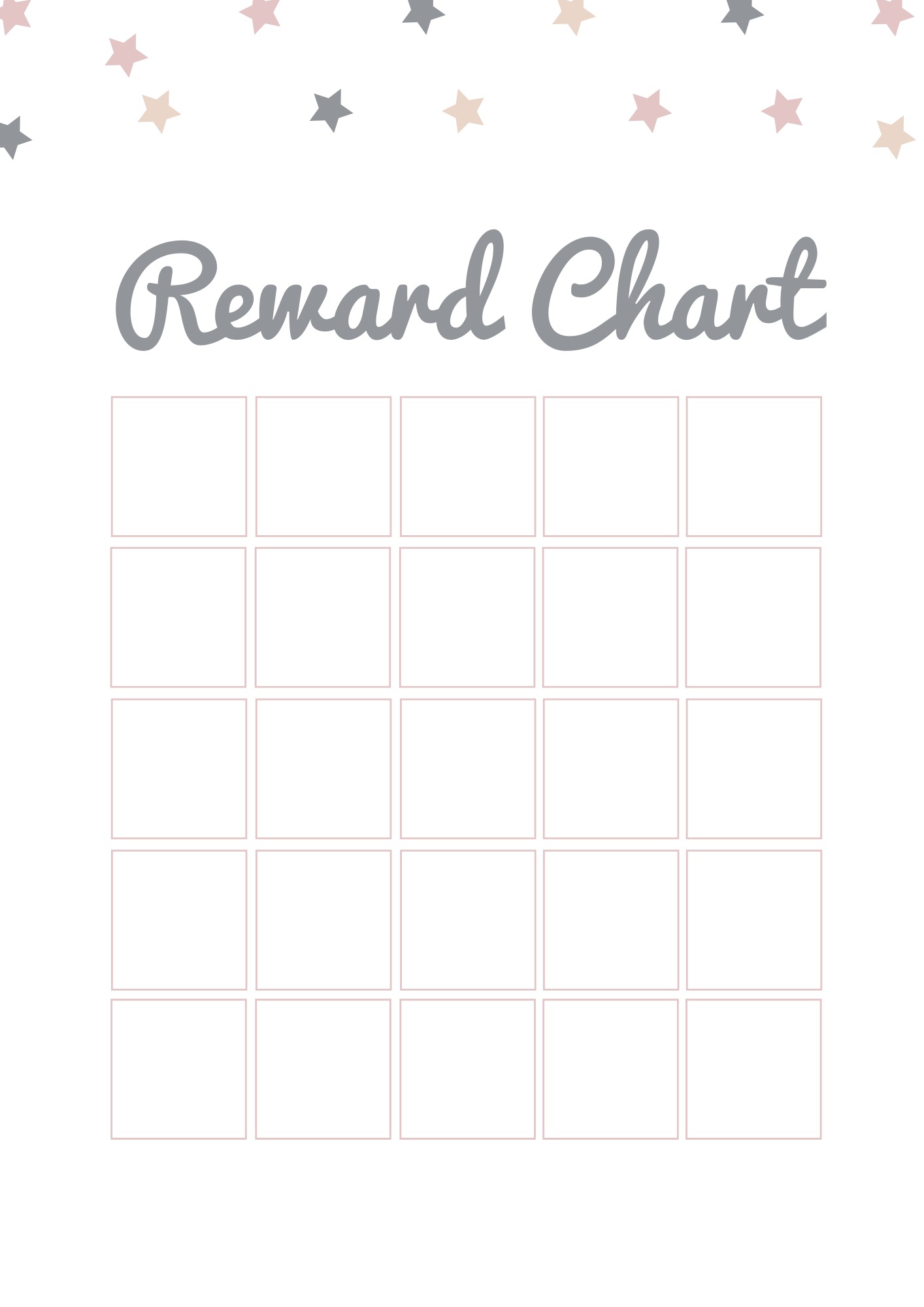 Domestic Fashionista: A Simple Reward Chart | Free Printable within Blank Reward Chart Printable