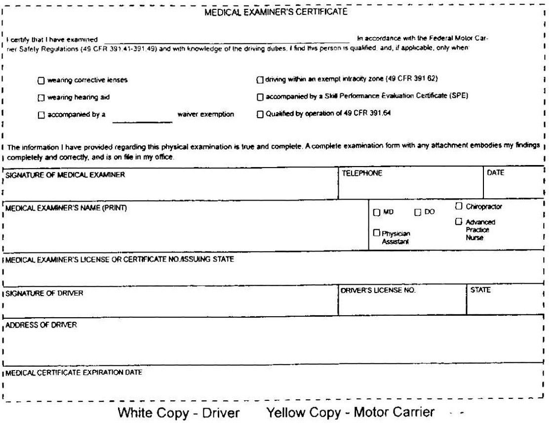 Dot Medical Card - 10 Free Pdf Printables | Printablee with regard to Certificate Printable Dot Medical Card