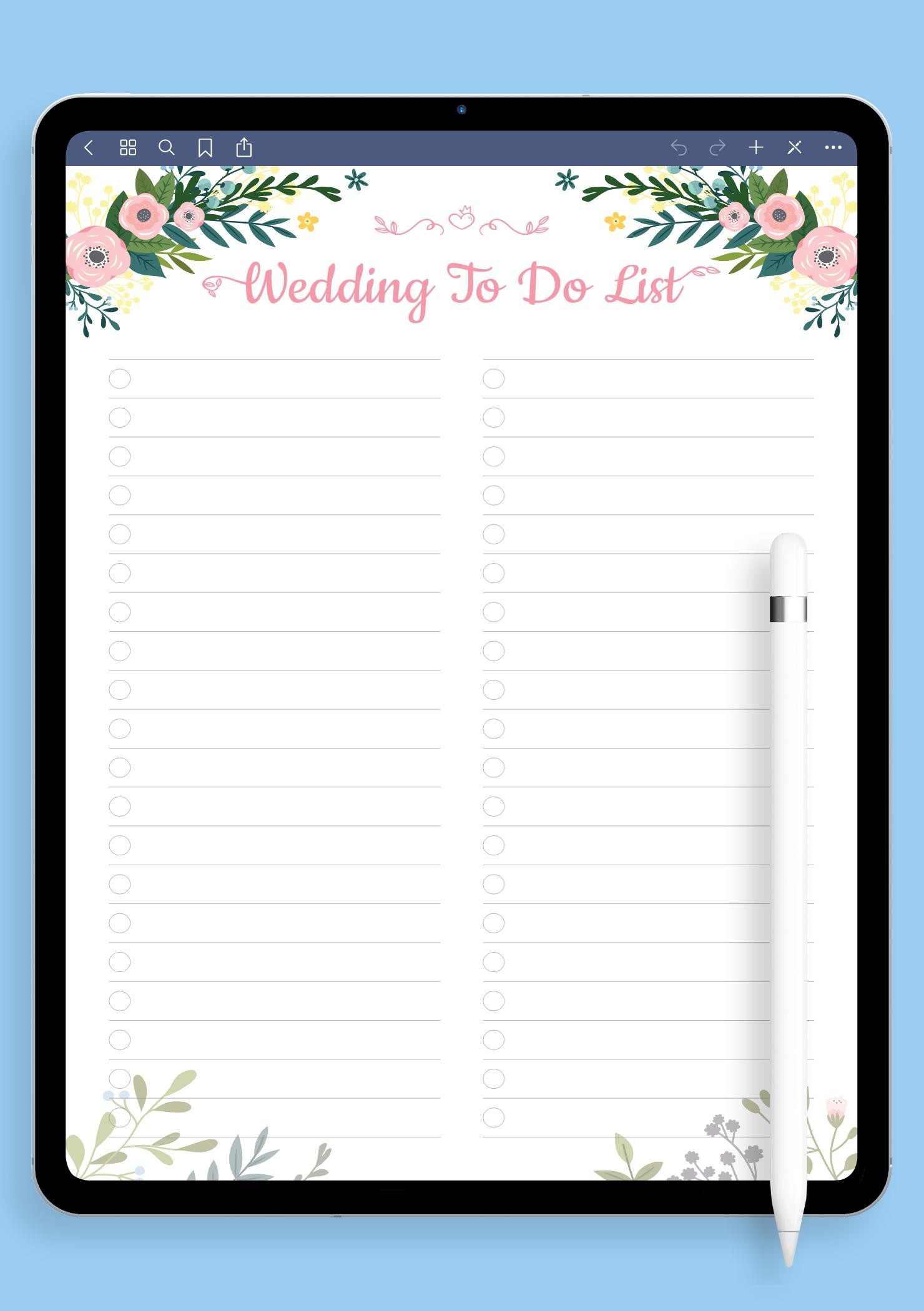 Download Printable Wedding To Do List Pdf with regard to WeddingDo List Printable