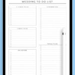 Download Printable Wedding To Do List Template   Original Pdf Inside WeddingDo List Printable