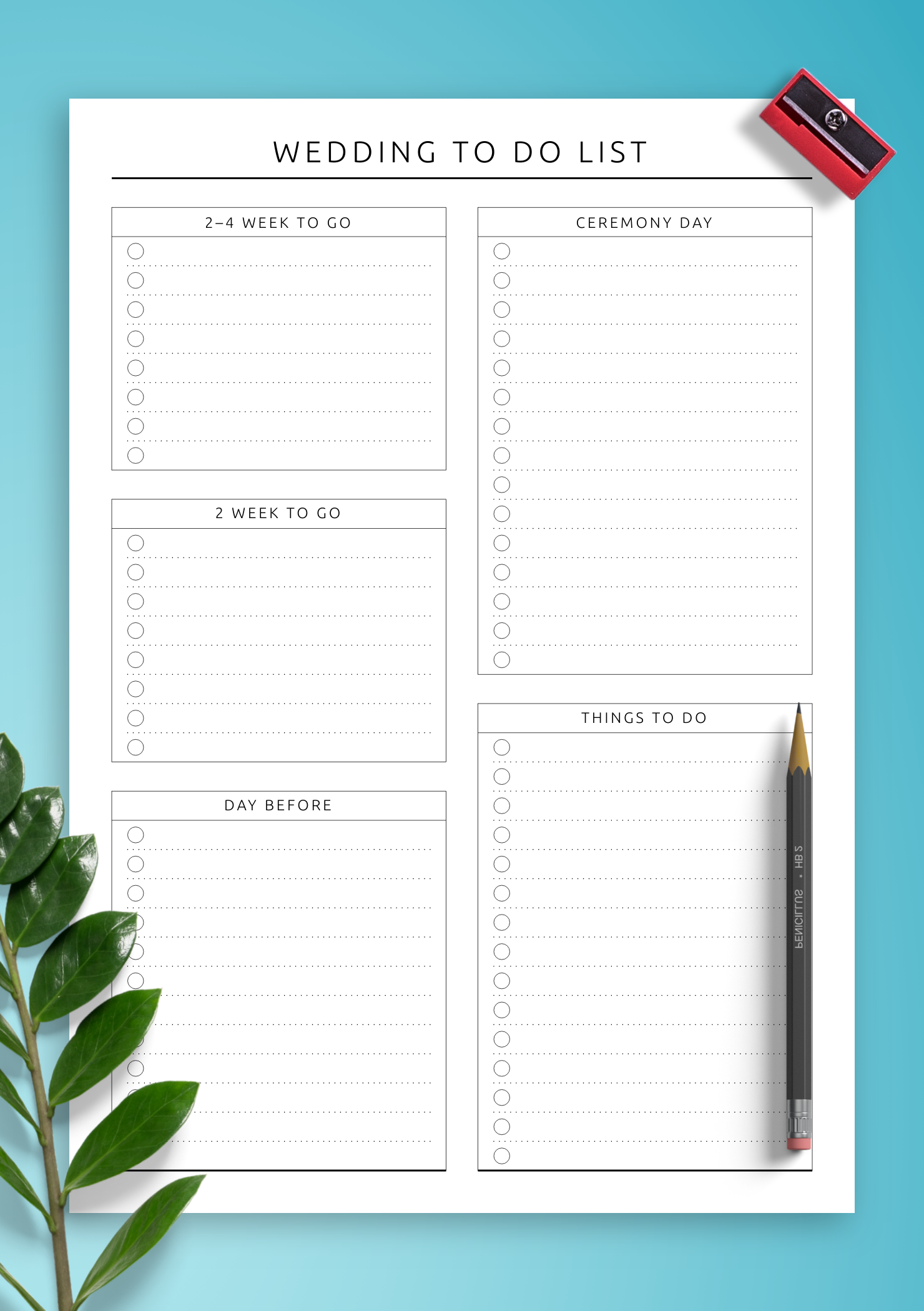 Download Printable Wedding To Do List Template - Original Pdf regarding WeddingDo List Printable