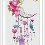 Dreamcatcher Hearts Cross Stitch Pattern, Code Mss 018 Marshem Intended For Printable Cross Stitch Patterns