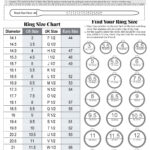 Druckbares Diamant Ringmaß Ringgrößenmesser Ringgröße Messen With Printable Ring Size Chart