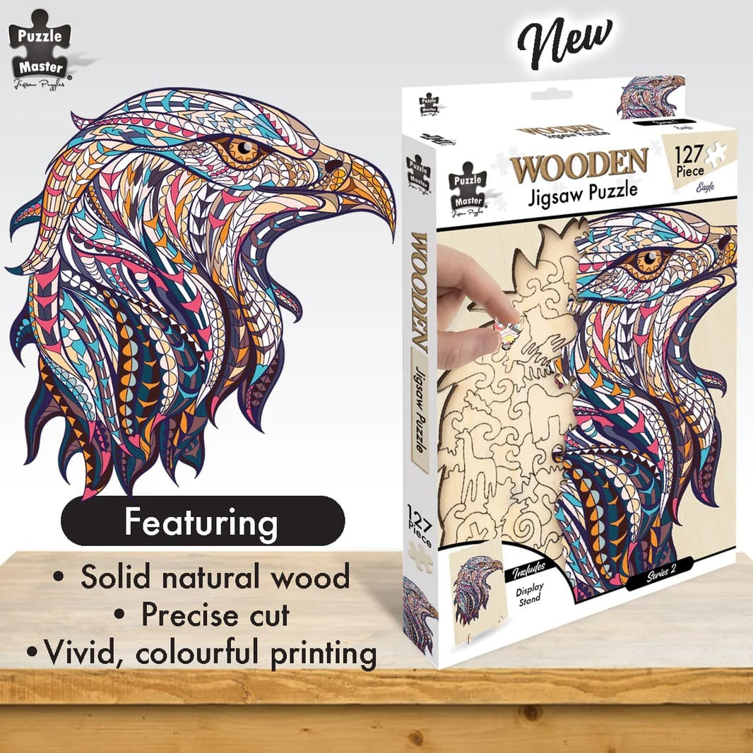 Eagle - Wooden Jigsaw - 127Pc - Mind Games in The Eagles Puzzles Printable