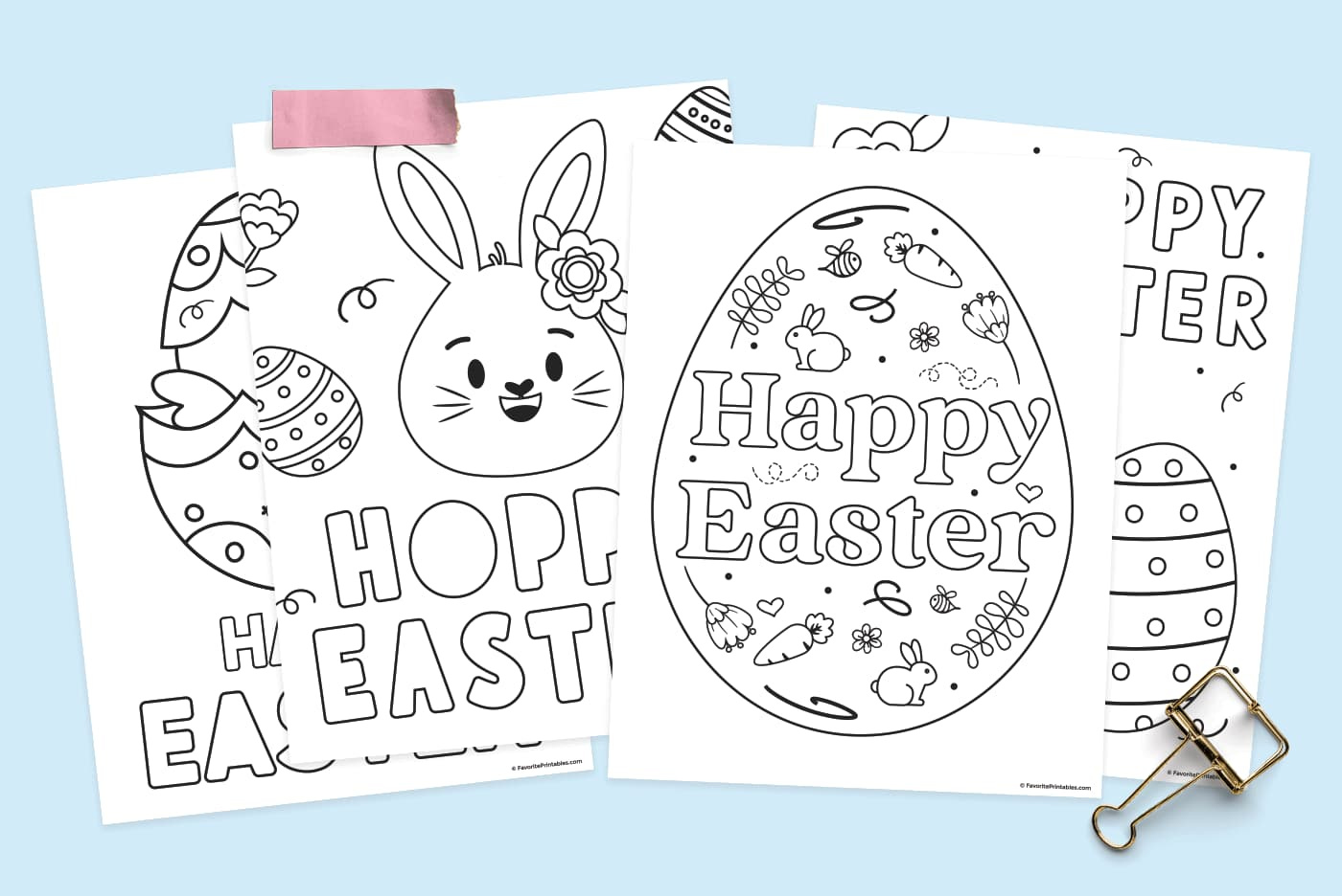 Easter Coloring Pages - Free Printable! - Favorite Printables inside Free Printable Easter Pictures