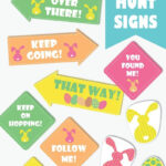 Easter Egg Hunt Signs   Printable Easter Party Signs And Pertaining To Printable Egg Hunt Signs