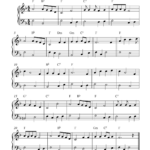 Easy Free Christmas Piano Sheet Music Notes, Go, Tell It To The Throughout Free Printable Piano Music