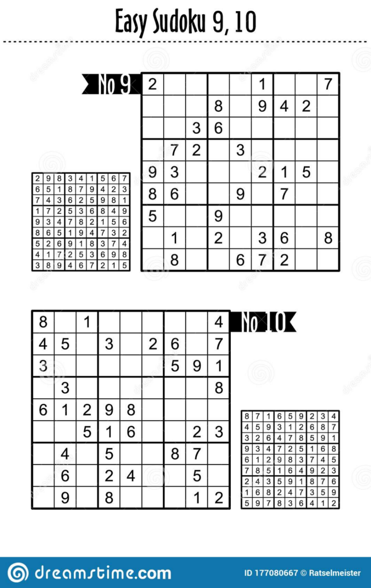 Easy Sudoku Puzzles Printable