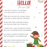 Elf On The Shelf Arrival And Goodbye Letters, Free Printable Set With Regard To Free Printable Elf On The Shelf Arrival Letter