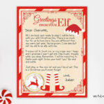 Elf On The Shelf Arrival Letter Personalized Printable | Mrs. Merry Intended For Free Printable Elf On The Shelf Arrival Letter