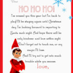 Elf On The Shelf Letter {Free Printable} Inside Elf On The Shelf Free Printables