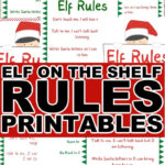 Elf On The Shelf Rules + Free Printable! • Midgetmomma Intended For Free Elf Shelf Printables