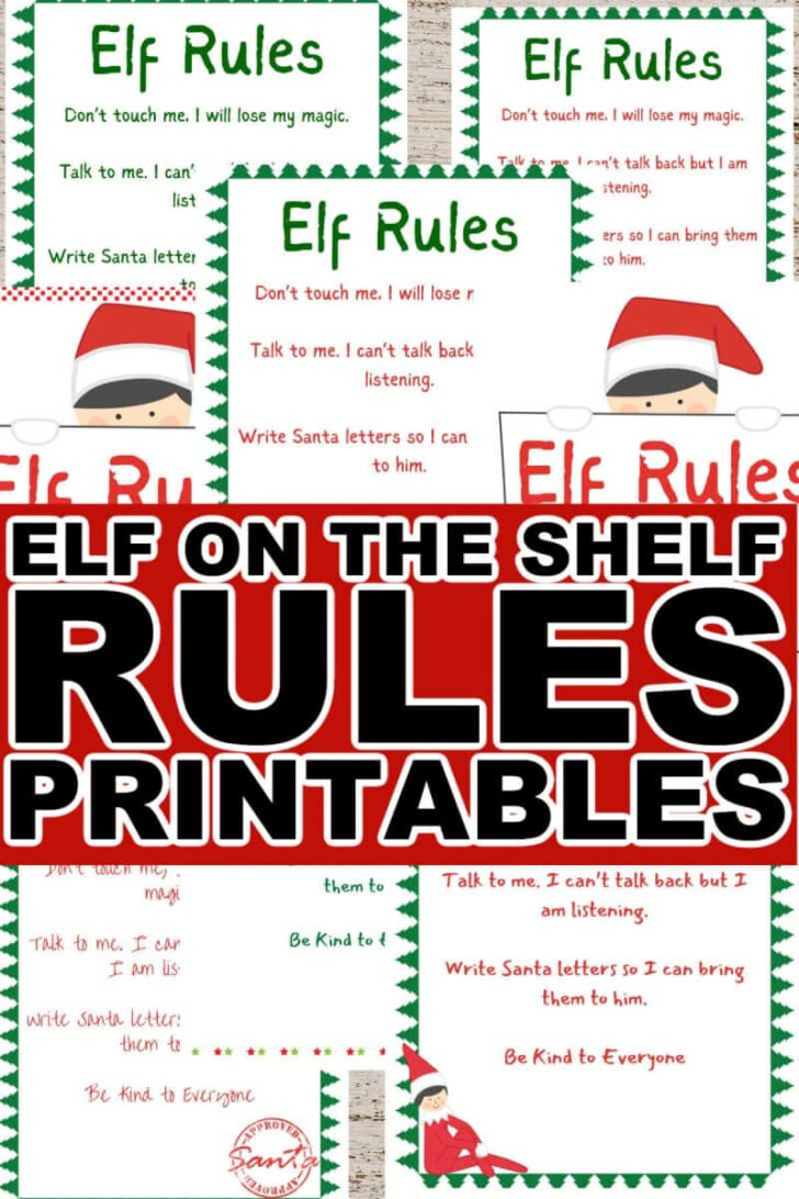 Free Elf Shelf Printables