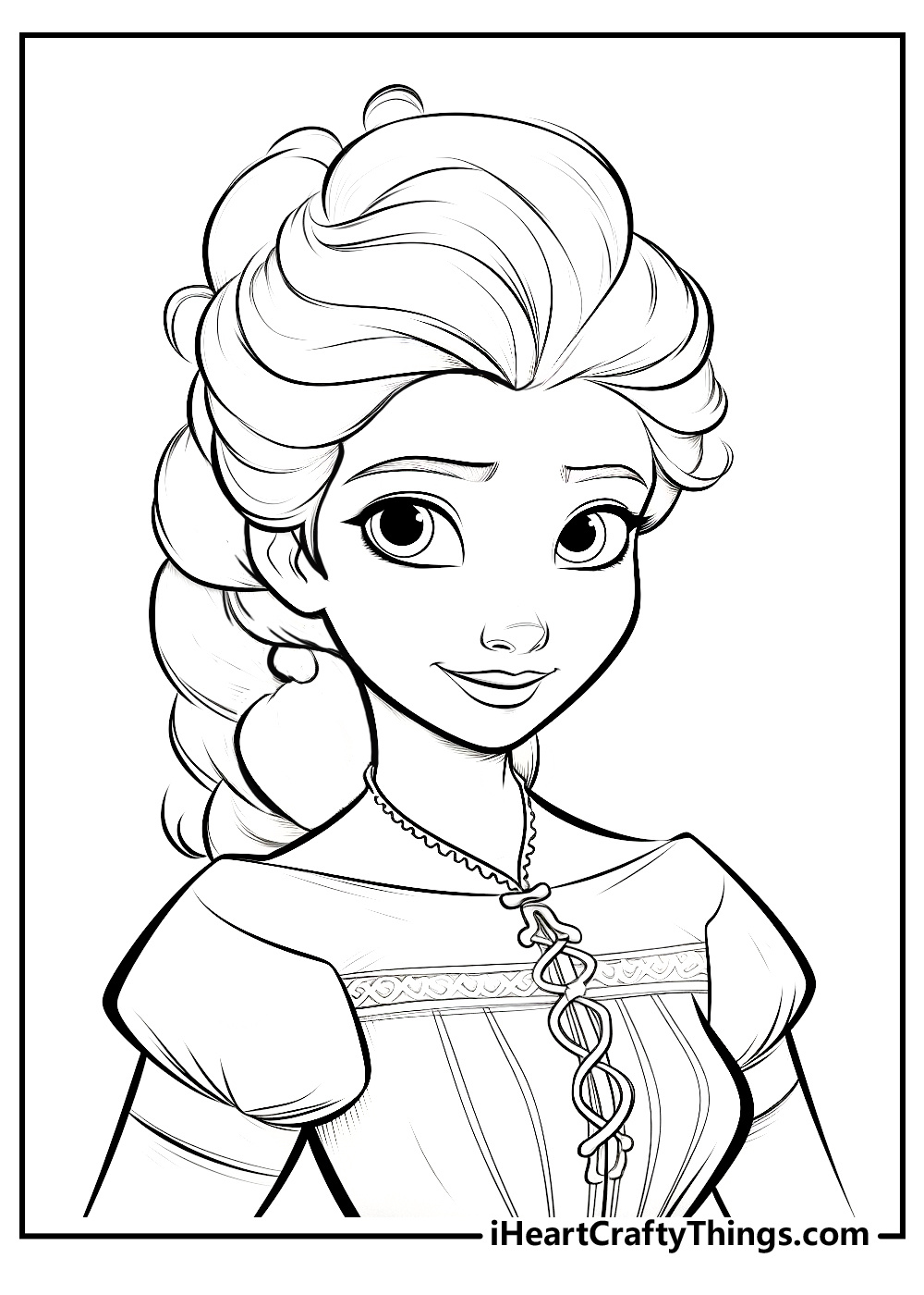 Elsa Coloring Pages (100% Free Printables) for Printable Frozen Colouring Pages