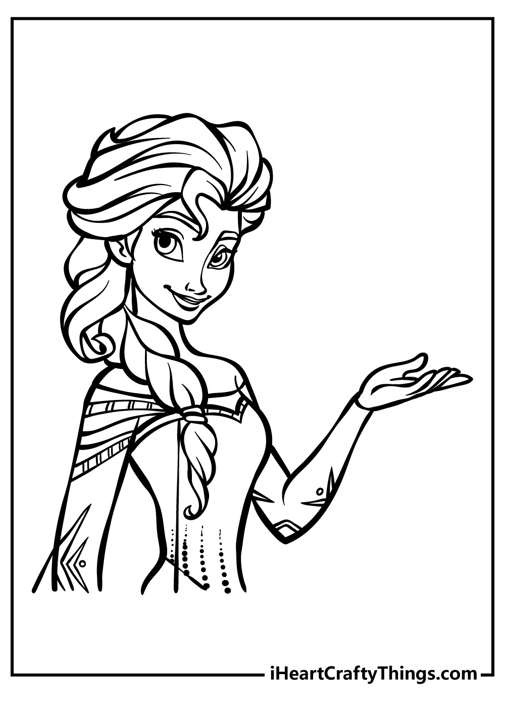 Elsa Coloring Pages (100% Free Printables) in Printable Frozen PicturesColor