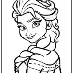 Elsa Coloring Pages (100% Free Printables) With Regard To Elsa Printable Colouring Pages