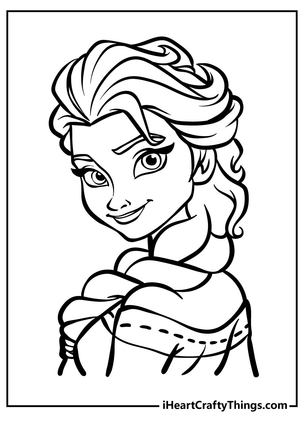 Elsa Coloring Pages (100% Free Printables) with regard to Elsa Printable Colouring Pages