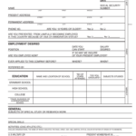 Employment Applications – Fill Online, Printable, Fillable, Blank intended for Employment Application Form Free Printable