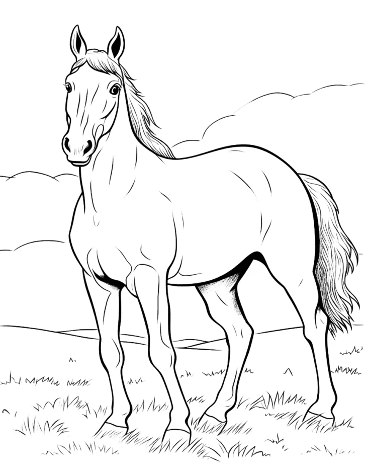 Horse Coloring Sheets Printable