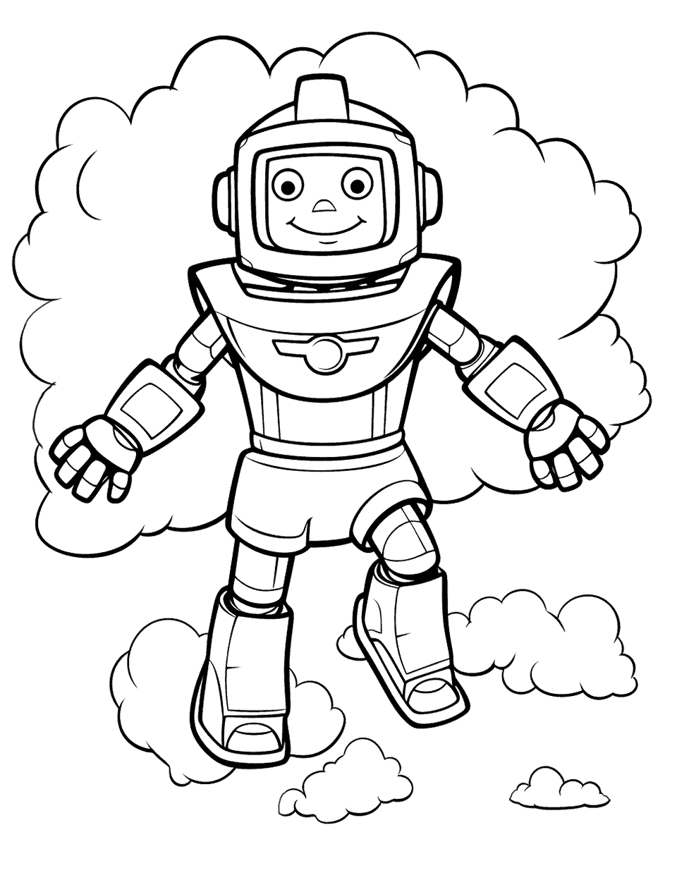 🤖 35 Robot Coloring Pages: Free Printable Sheets with Free Printable Super Hero Robot