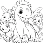 🦕 50 Dinosaur Coloring Pages: Free Printable Sheets Inside Printable Dinosaur Coloring Book