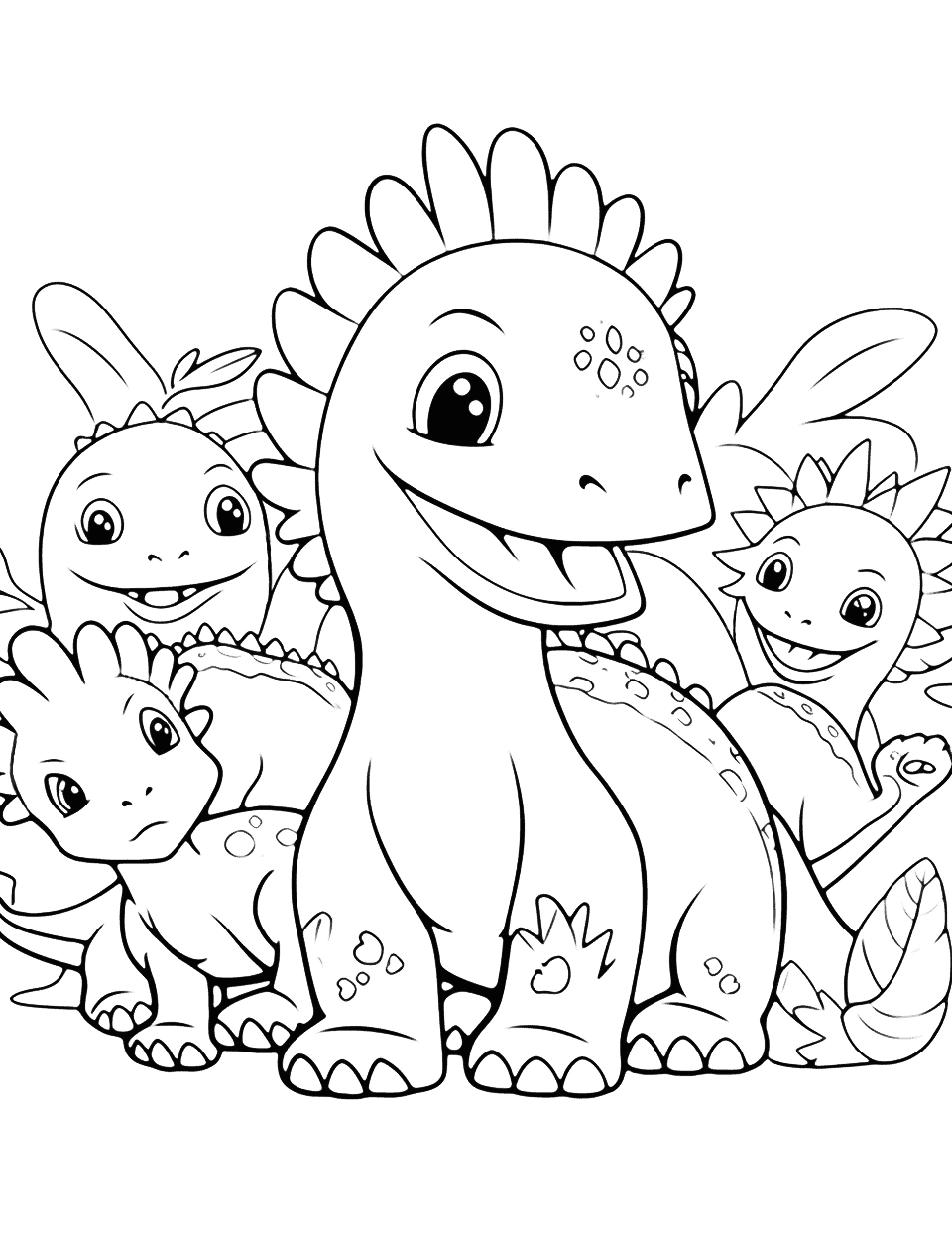 🦕 50 Dinosaur Coloring Pages: Free Printable Sheets inside Printable Dinosaur Coloring Book