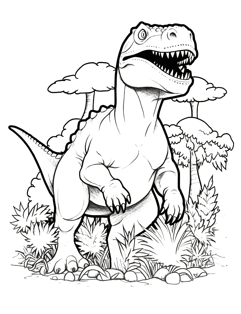 🦕 50 Dinosaur Coloring Pages: Free Printable Sheets throughout Printable Dinosaur Coloring Pictures