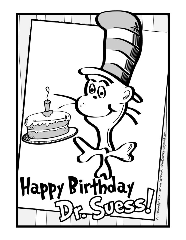 Dr Seuss Coloring Printables