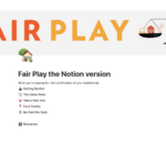 Fair Play | Notion Template Inside Fair Play Deck Printable