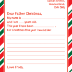 Father Christmas Letter Template   Pawprint Family Throughout Printable Father Christmas Letters