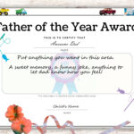 Father'S Day Printable Award   Etsy Within Father&#039;s Day Awards Printable