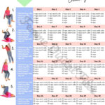 Femme Digital Files   30 Day Wall Pilates Workout Challenge In Printable Wall Pilates Chart