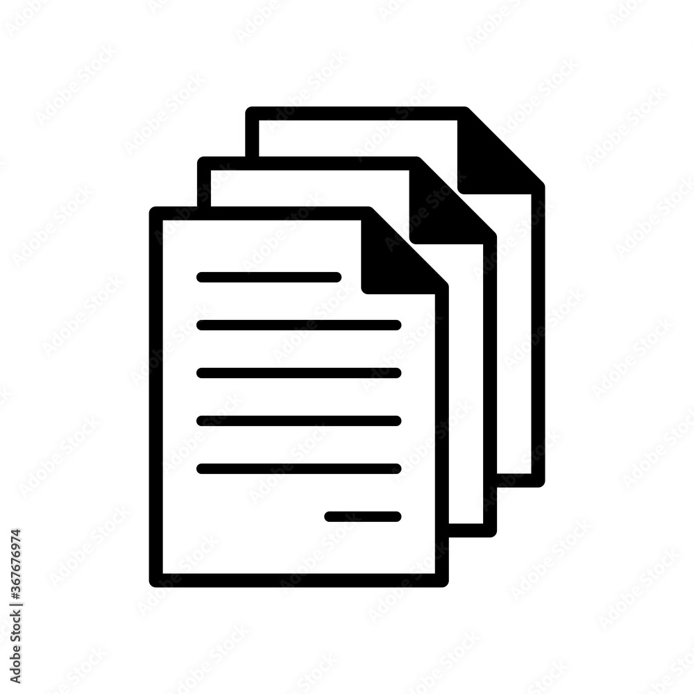 File - Document - Proposal Icon Vector Design Template Stock pertaining to Styles Of Printable Documents Icon