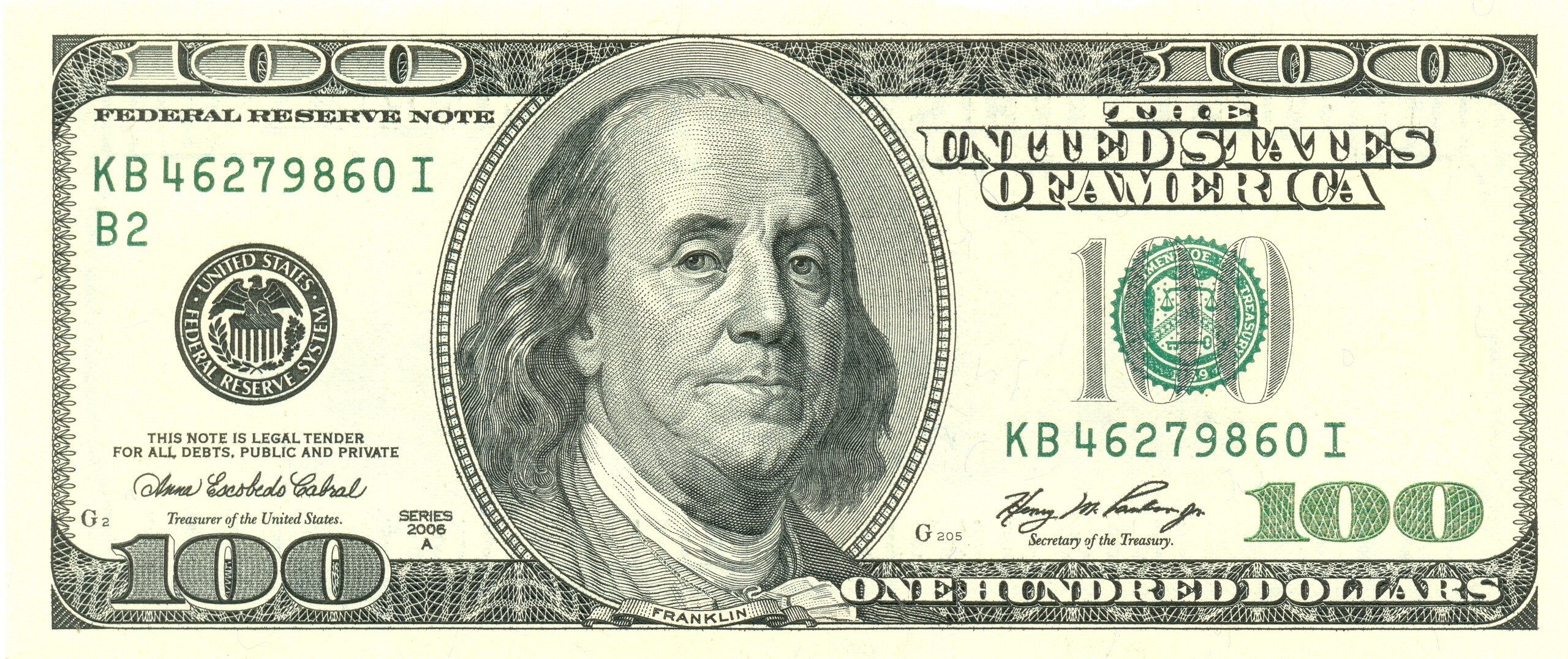 File:usdollar100Front - Wikipedia with regard to Printable 100 Dollar Bill