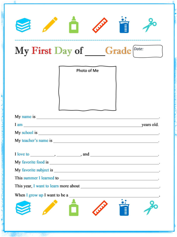 First Day of School Printable