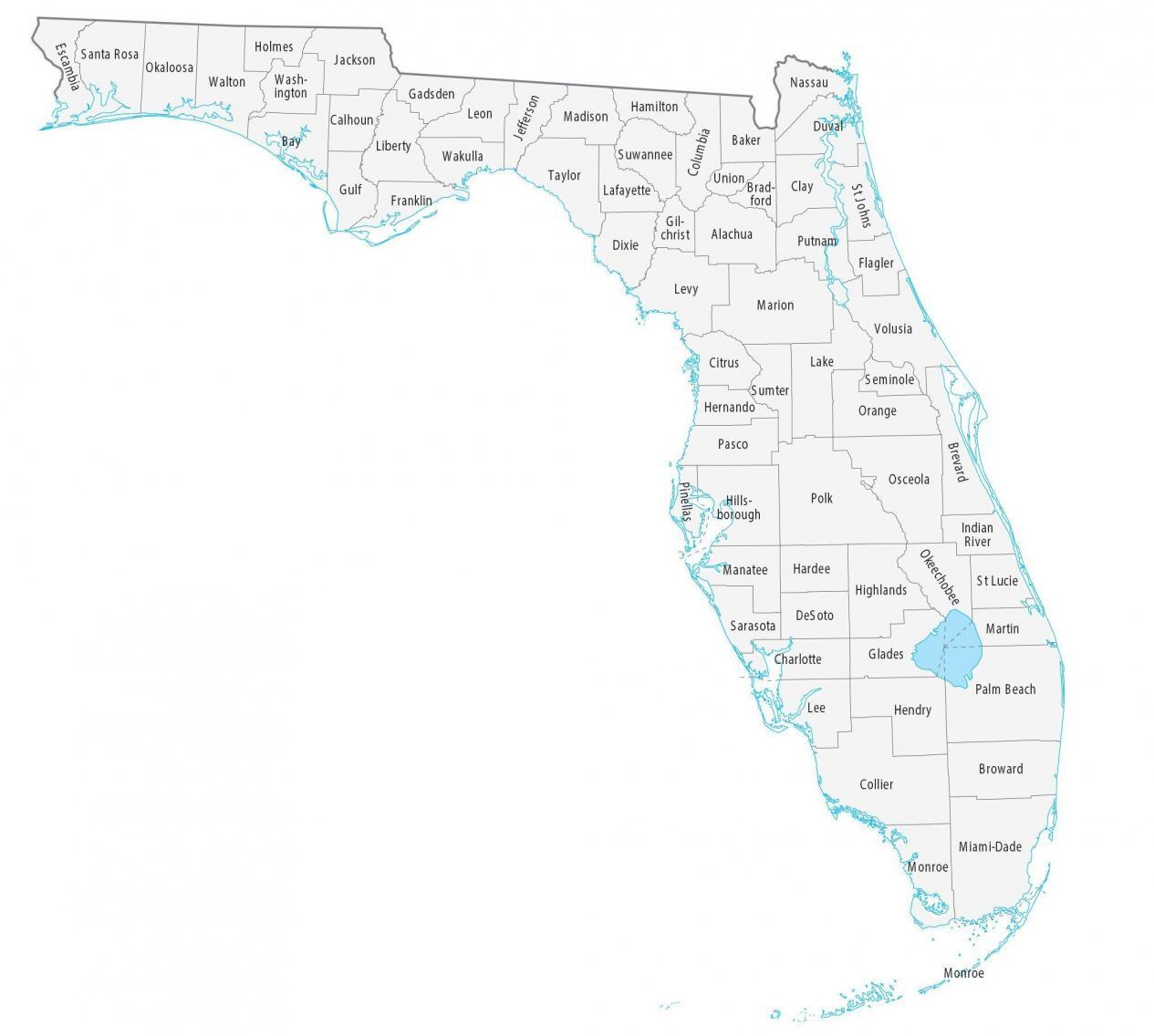 Florida County Map - Gis Geography within Florida County Map Printable