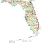 Florida Printable Map Inside Printable Map Of Florida