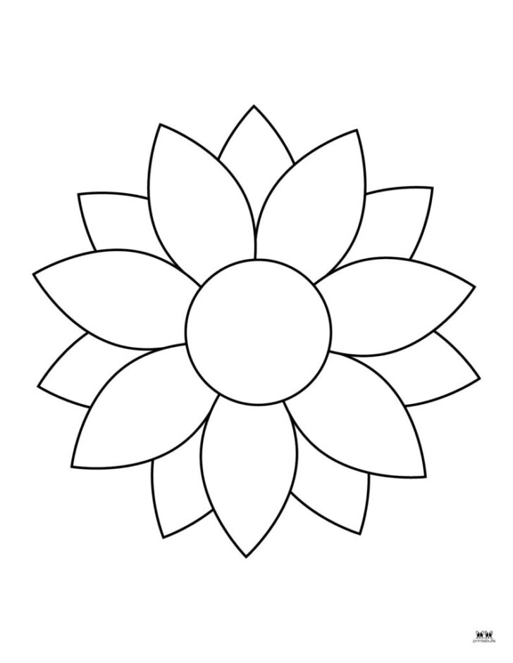 Coloring Pictures of Flowers Printable