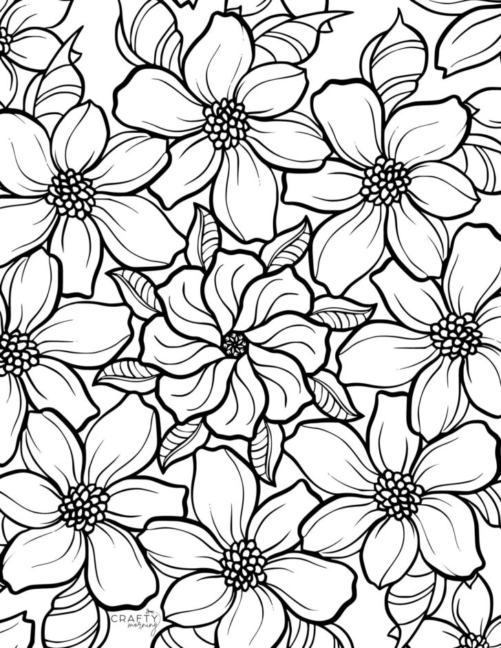 Flower Printable Colouring Pages