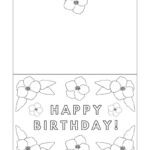 Foldable Printable Birthday Cards To Color   Add A Little Adventure Pertaining To Printable Coloring Birthday Cards