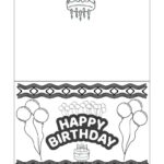 Foldable Printable Birthday Cards To Color   Add A Little Adventure With Birthday Card Printablecolor