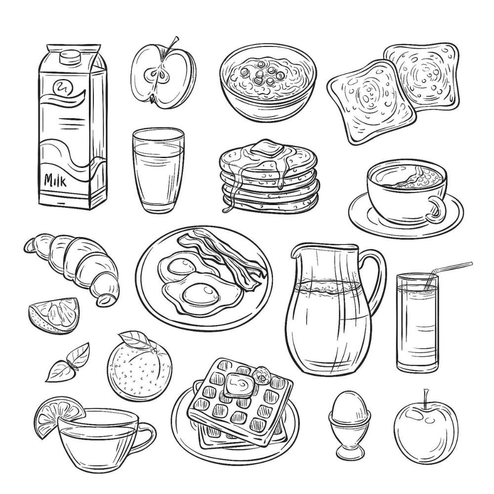 Food Coloring Pages: 20 Free Printable Coloring Pages Of Food That intended for Printable Pictures Of Foodcolor