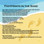 Footprints In The Sand   10 Free Pdf Printables | Printablee With Regard To Footprints In The Sand Printable