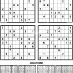 Four Sudoku Puzzles Of Comfortable (Easy, Yet Not Very Easy) Level For Easy Sudoku Puzzles Printable