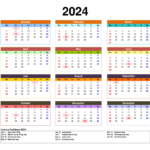 Free 2024 Calendar Printable Pdf With Holidays Templates Within 2024 Printable Calendars With Holidays