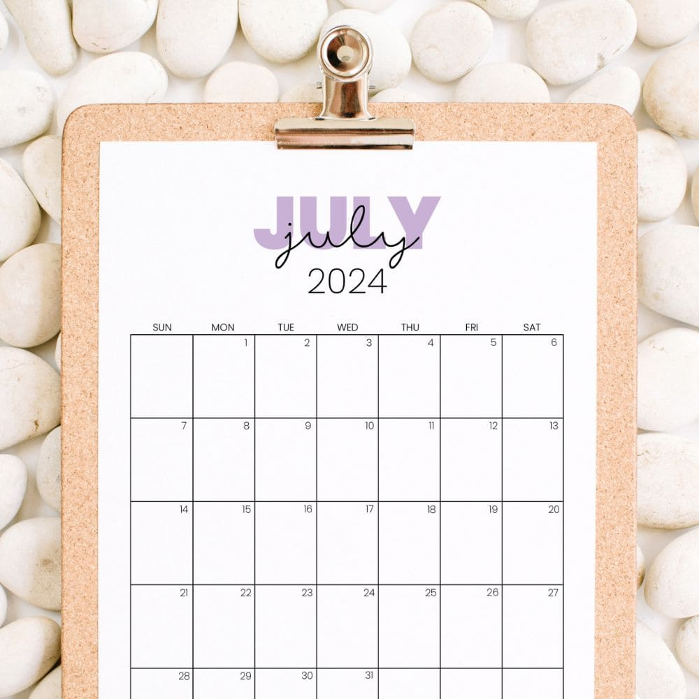 Free 2024 Monthly Calendar Printable Templates - The Incremental Mama in Free Printable Calendars 2024 Monthly