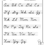 Free Abc'S Cursive Worksheet – X Large   Surviving The Oregon Trail Inside Free Printable Cursive Worksheets